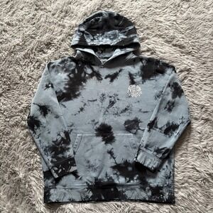 VANS Tie-Dye Hoodie Gray Black Youth X-Large Skater Preppy Casual Comfy